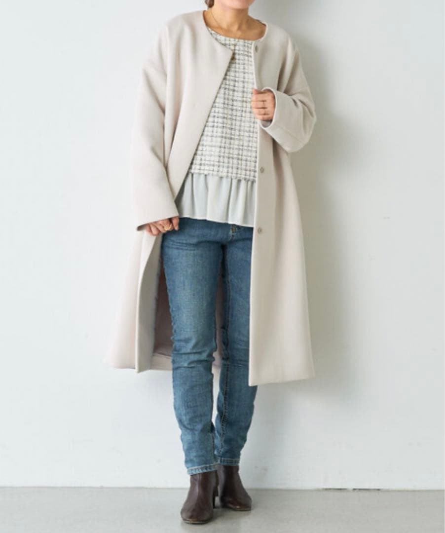 新品未使用✳︎BEARDSLEY✳︎ツイードコンビプルオーバー