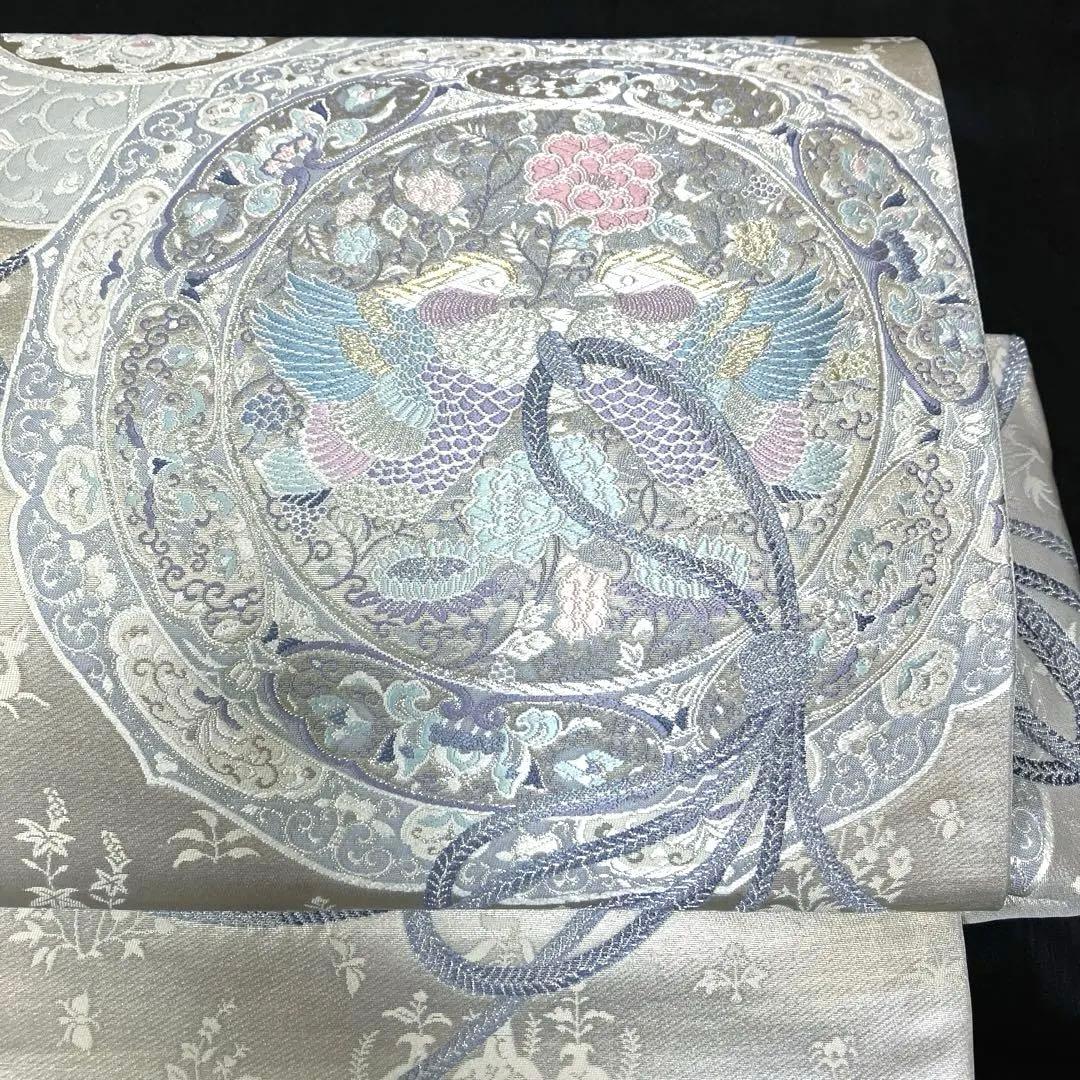 袋帯 ワンタッチ作り帯 マジックテープ 二重太鼓 付け帯【宝鏡の詩】華