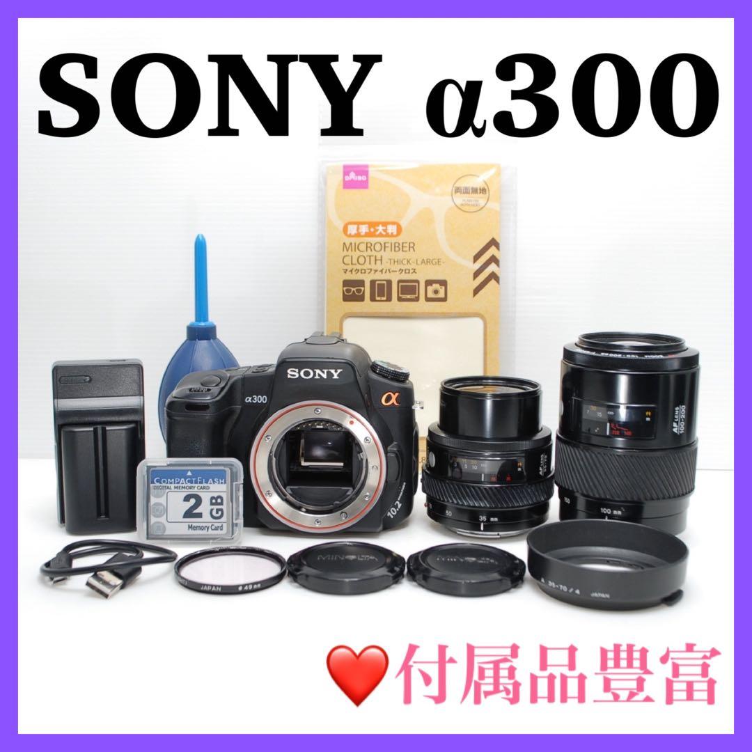 ❤️使いやすさ抜群❤️SONY α300 初心者おすすめ一眼レフ綺麗な撮影が可能 ❤️使いやすさ抜群❤️SONY α300 初心者おすすめ一眼レフ綺麗な撮影が