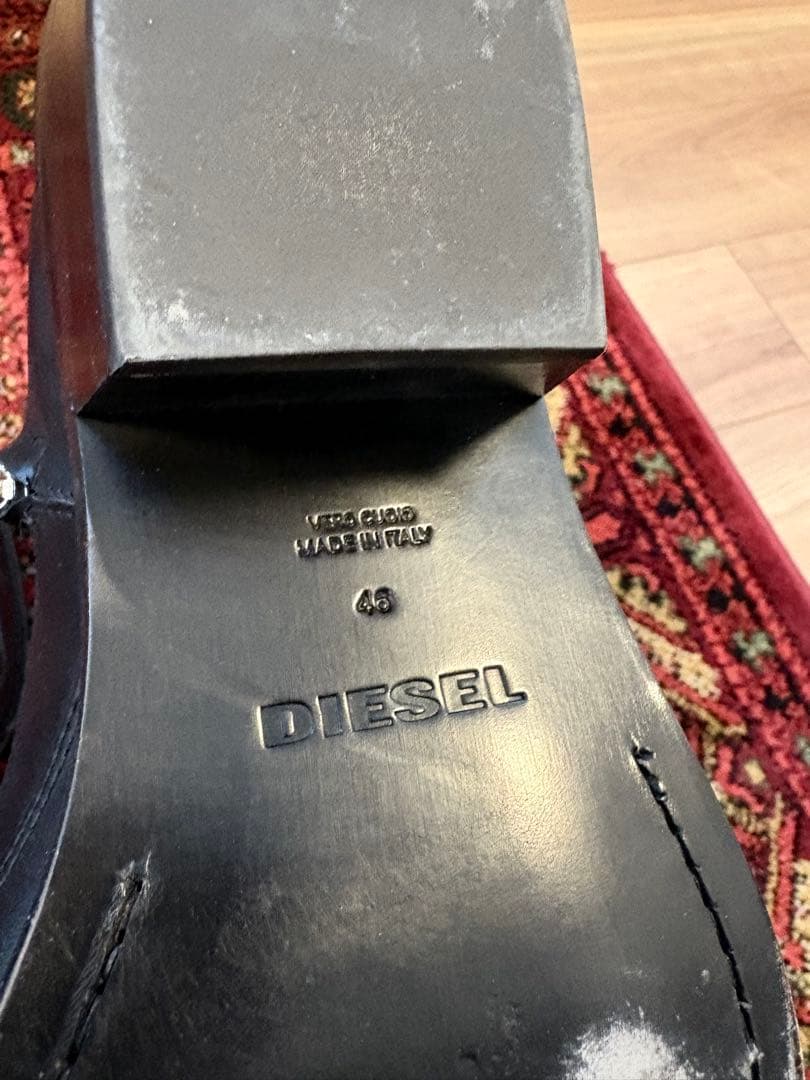 【29.5cm】ディーゼル　ブーツ　サイドジップ　ウエスタン