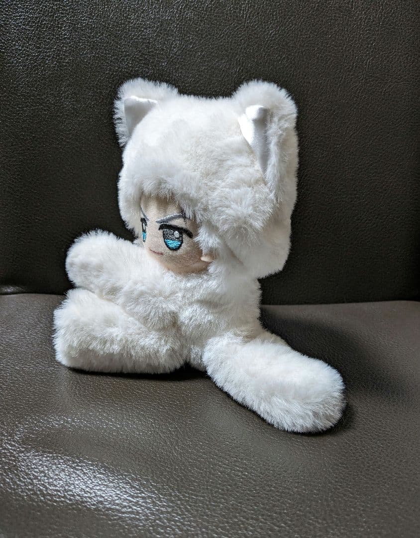 ぬい服 ちびぐるみ 約11センチ用 抱きつき おすわり 2way 白猫 - メルカリ