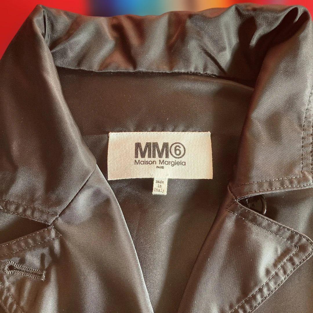 mm6マルジェラ ナイロンロゴ刺繍 コート サイズ38