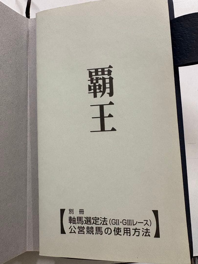 超レア】競馬必勝法本 覇王 発売元開成堂 定価8万円 - メルカリ