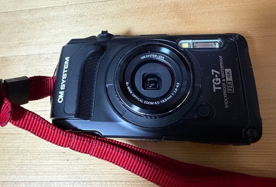 OM SYSYTEM コンパクトデジタルカメラ Tough TG-7 ブラック OM System TG-7 Tough Black Compact Camera | Rockbrook Camera