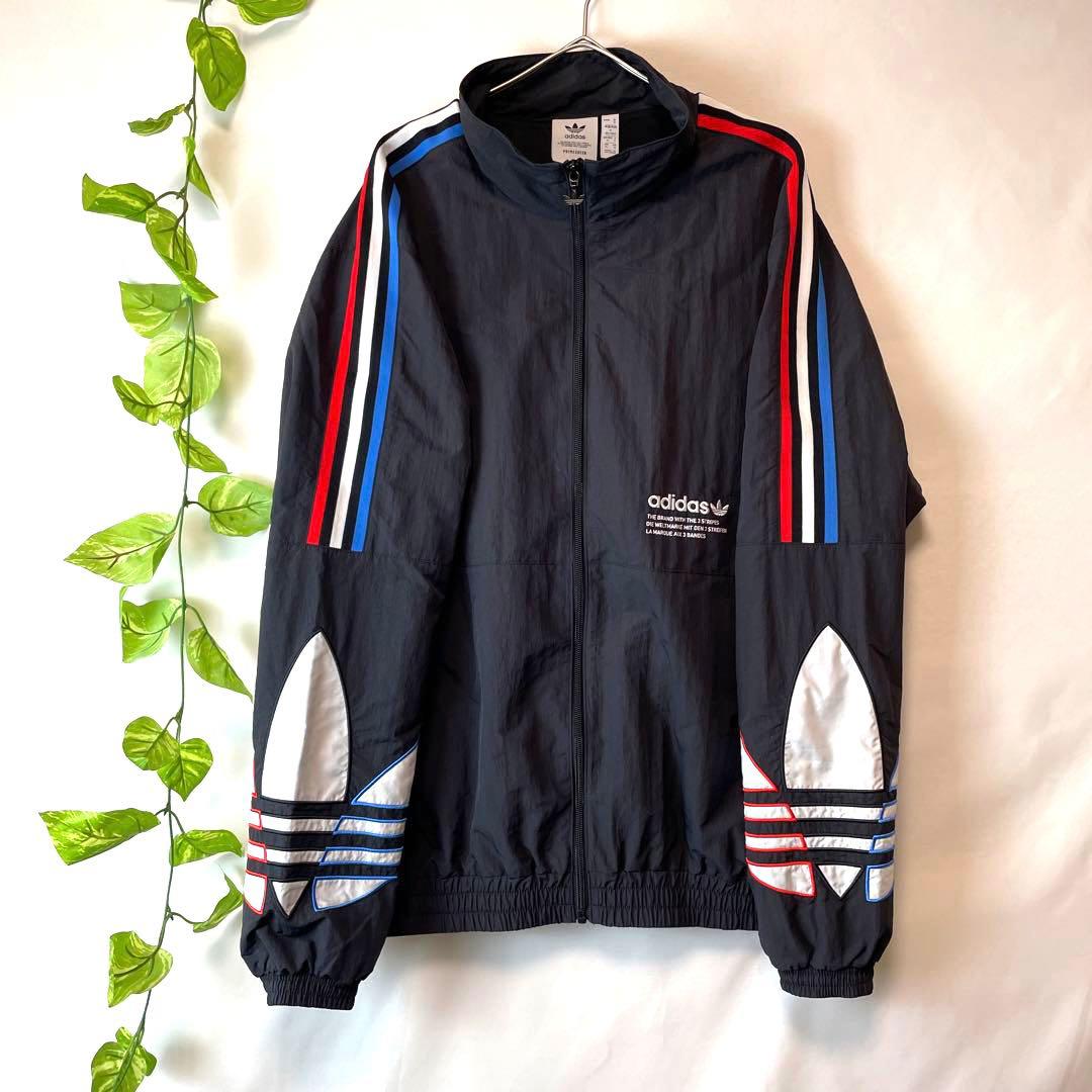 完売品】美品 目黒蓮着用✨アディダス トラックナイロンジャケット 黒