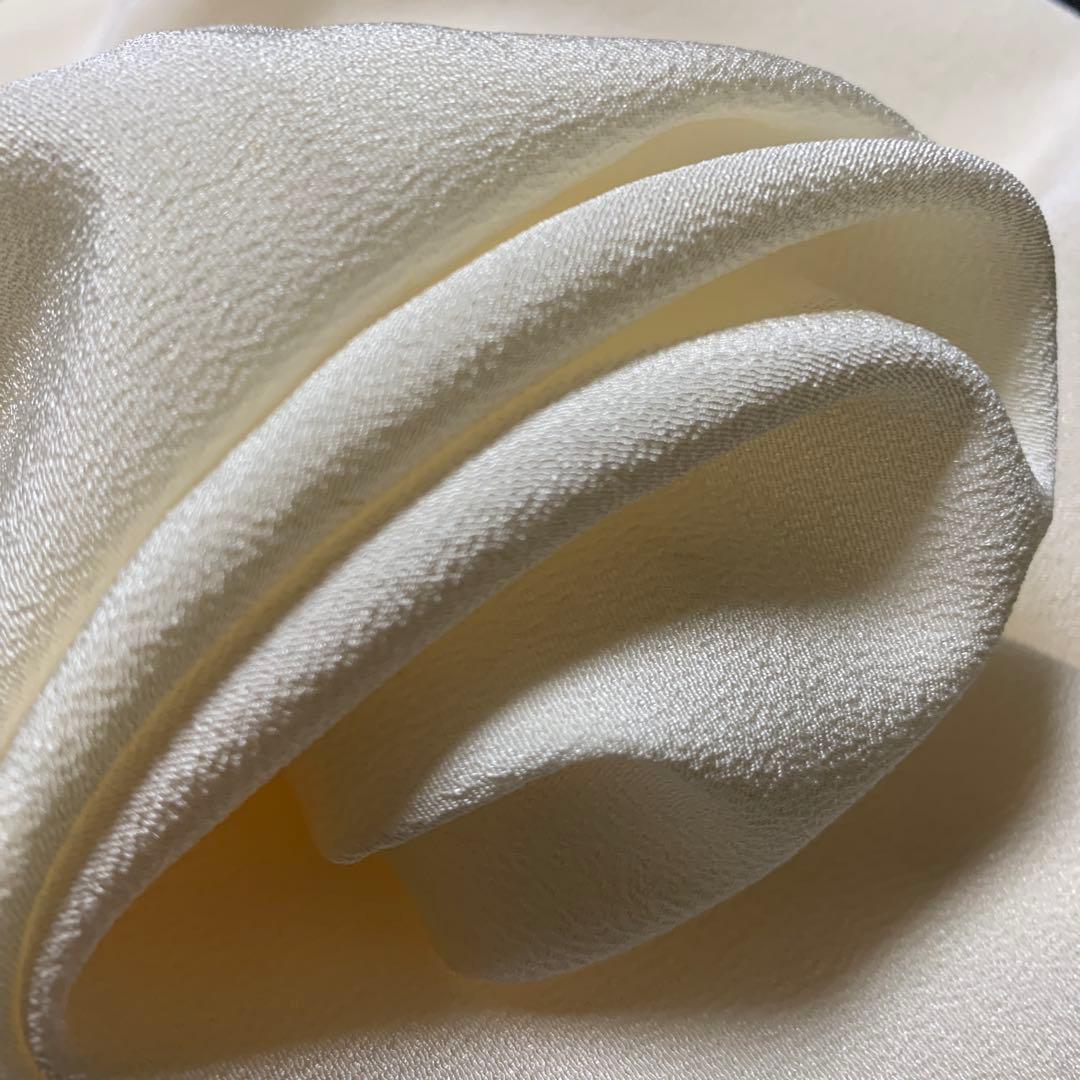 浜ちりめん 反物 12m 正絹 白生地 未使用 縮緬細工 ハンドメイド 無地