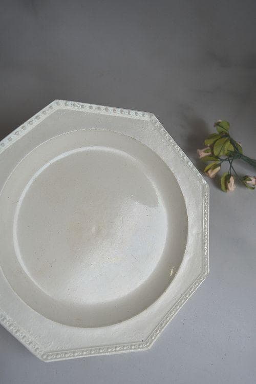 美品1804年 初期ショワジー ファイアンスフィーヌ オクトゴナル