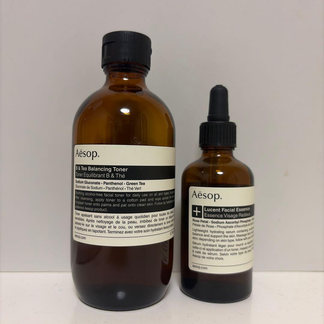 イソップ B&Tバランシングトナー & ルーセント フェイシャル エッセンス B & T バランシング トナー | スキンケア | Aesop 日本