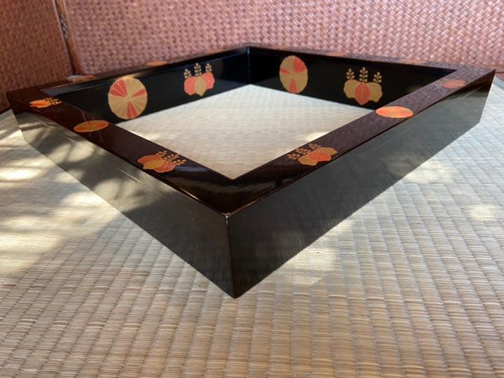 茶道具 久世宗春作 高台寺蒔絵炉縁 共箱 M128