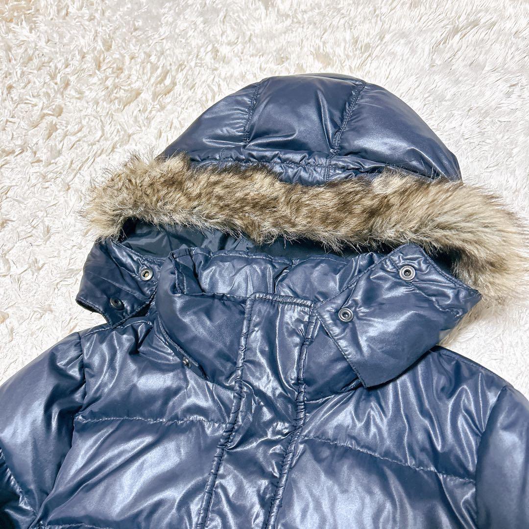 DIESEL ディーゼル ダウンジャケット ファー ネイビー y2k - メルカリ