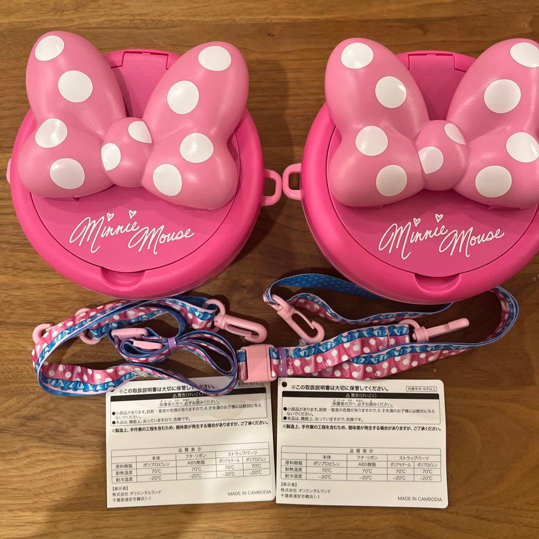 ミニーパルパルーザ ミニーのファンダーランド ポップコーンバケット 2点セット 大きなリボン付き！東京ディズニーランド「ディズニー・パルパルーザ