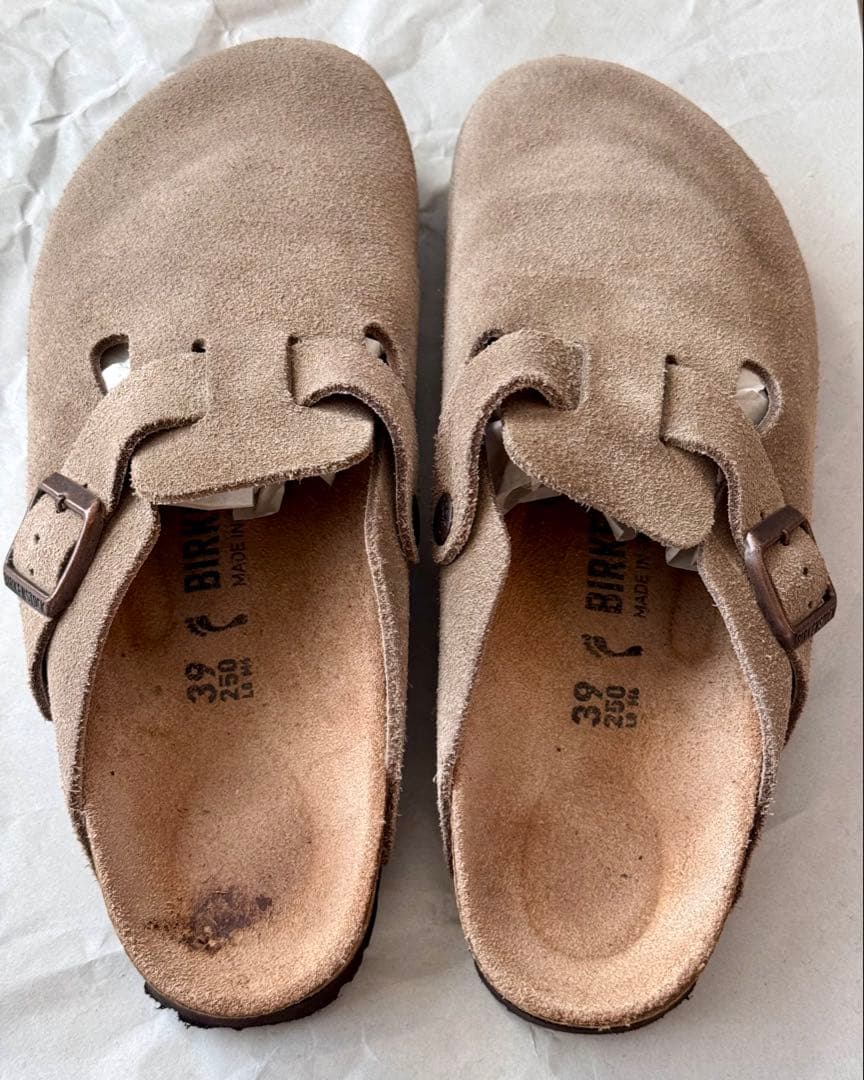 美品・お値下げ】Birkenstock ボストン(幅狭)スエード