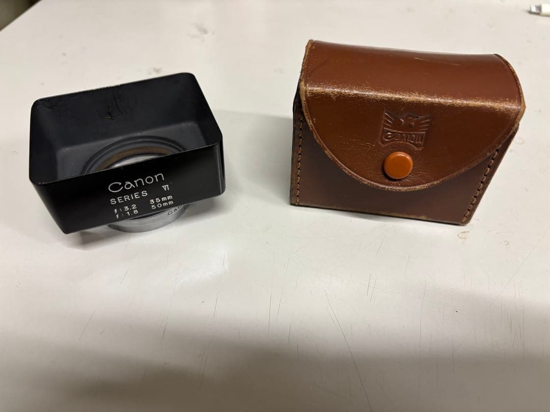 Canon 35mm f/1.8 50mmレンズ レザーケース付き