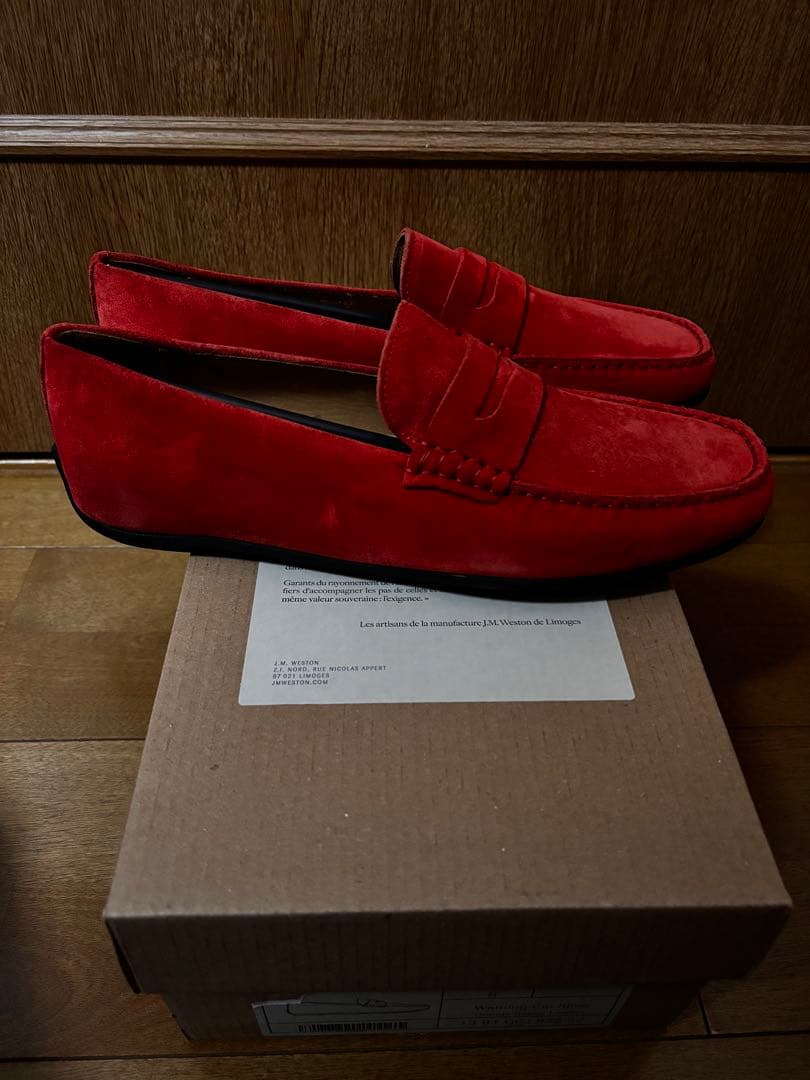 J.M.WESTON ドライビングシューズ WARNING CAR SHOE