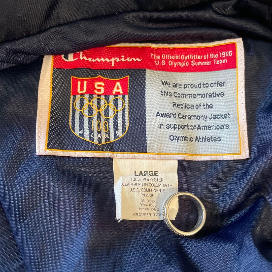 ヴィンテージ チャンピオン USA オリンピック ナイロンジャケット