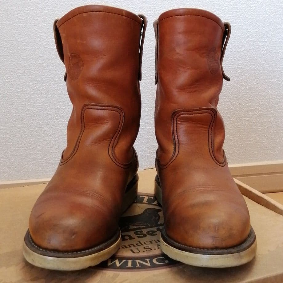 レッドウィング ペコスブーツ 6D オールド エイジング - メルカリ