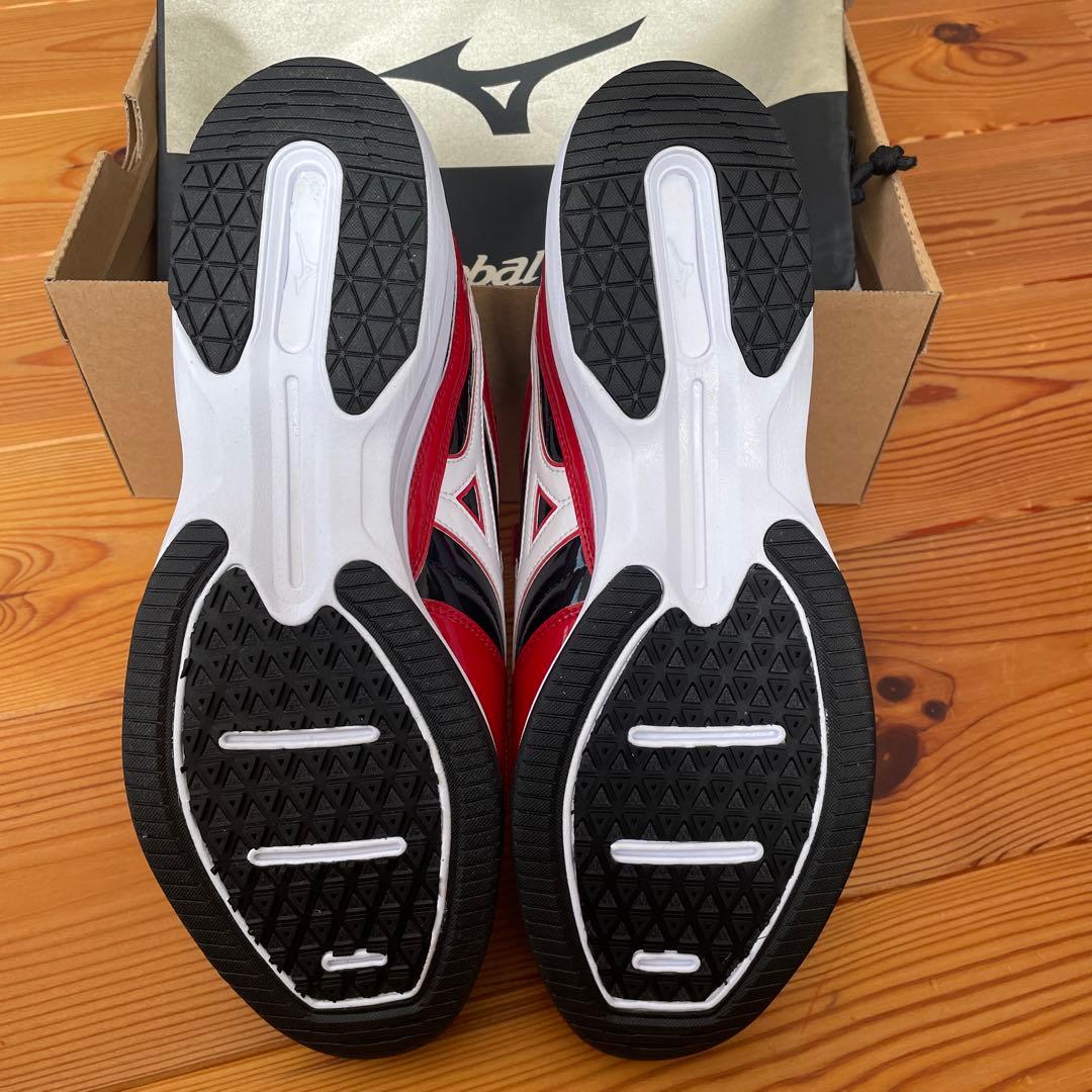 トレーニングシューズ レッド ブラック ベルクロ　28.5cm