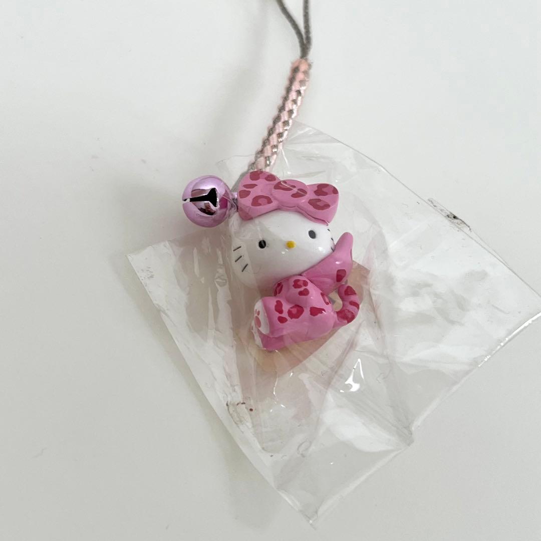 レア】ハローキティ ピンク ヒョウ柄 ストラップ 大阪限定 レオパード
