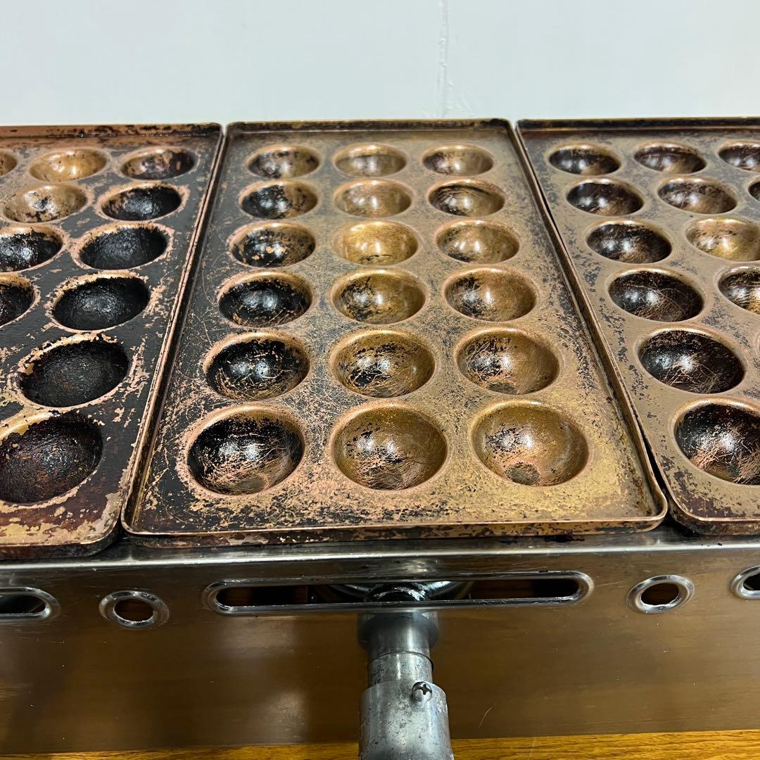 たこ焼き機 3連銅板 プロパンガス用 LPガス 54個焼き - メルカリ
