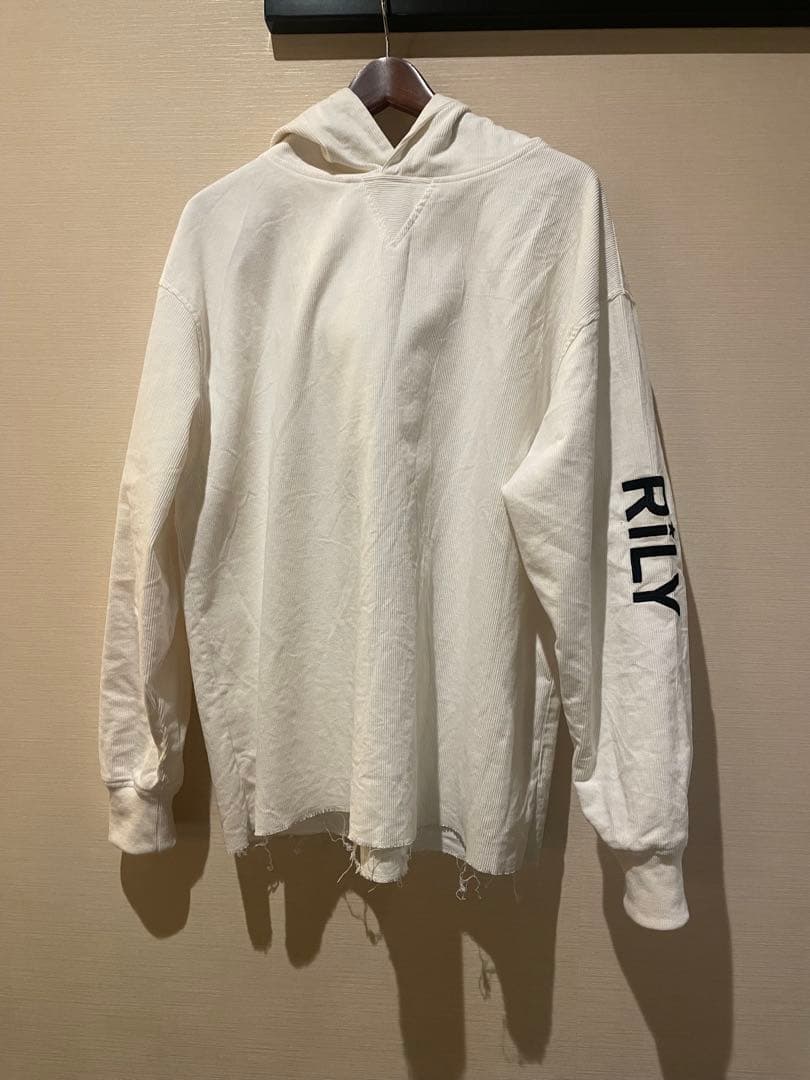 RILY パーカー フーディ－ Mサイズ 今市隆二 RILY College Logo Hoodie M 今市隆二 ビンテージ 後付けパーカー