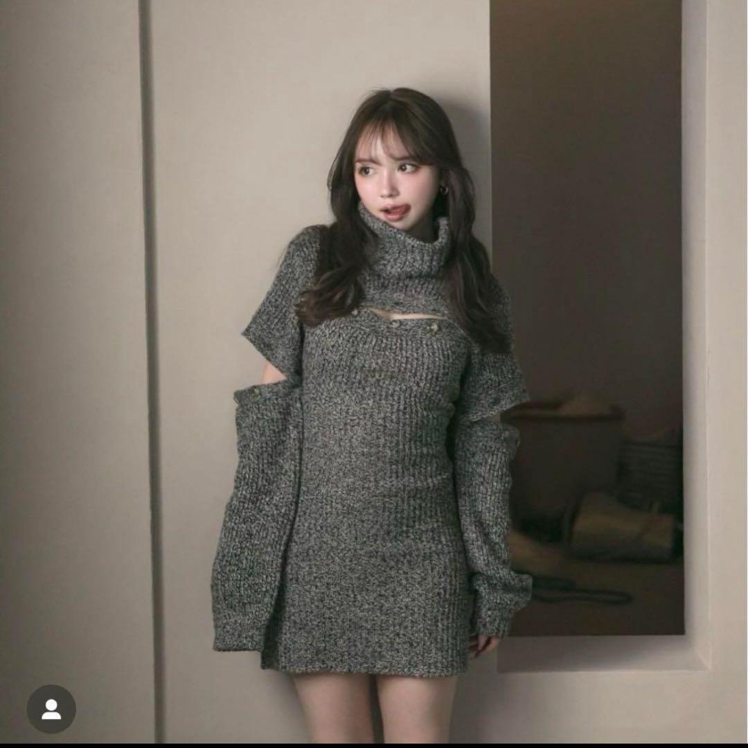 andmary シエナニットミニドレス アンドマリー - メルカリ