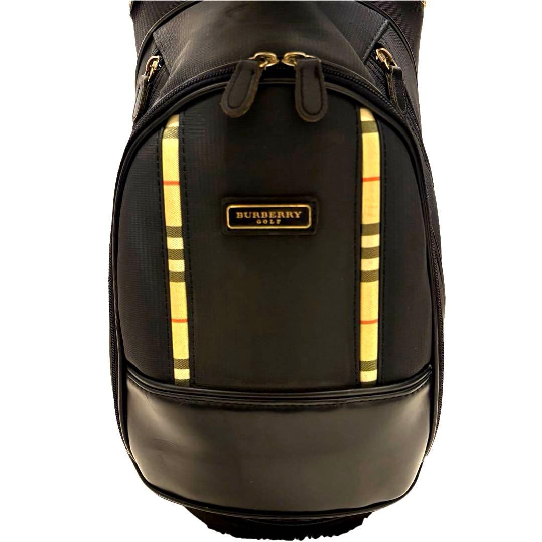 美品 BURBERRY ゴルフバッグ キャディバッグ ノバチェック ブラック