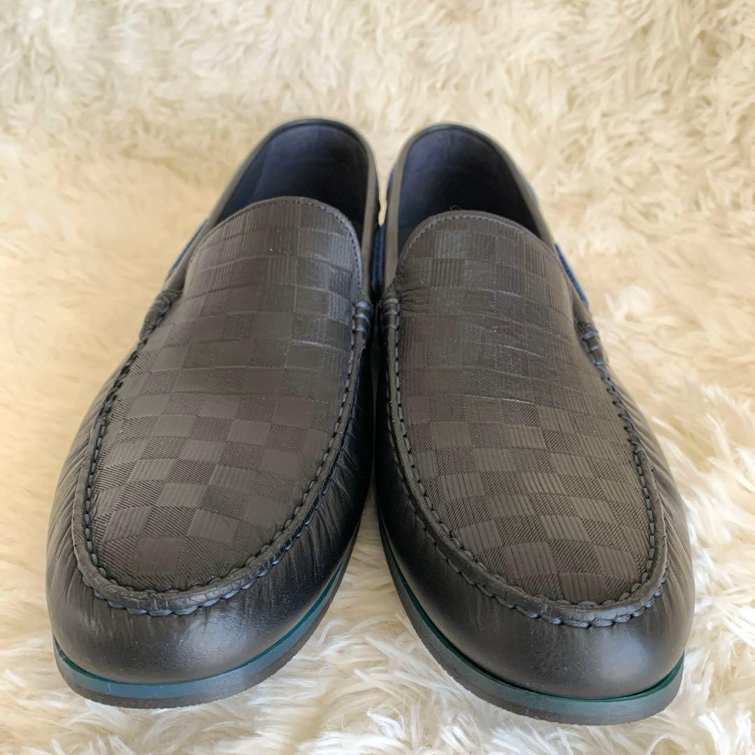 美品❣️ランバンオンブルー レザーシューズ スリッポン 26.5cm レザー