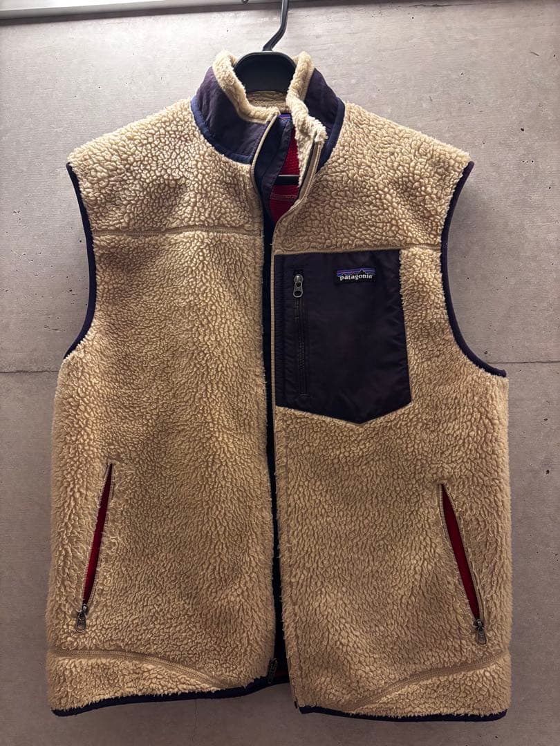 Patagonia フリースベスト ベージュ/ネイビー 楽天市場】パタゴニア ベスト PATAGONIA メンズ・クラシック・レトロX