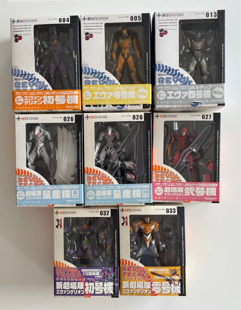 エヴァンゲリオン　リボルテック　8種セット リボルテックヤマグチシリーズ エヴァンゲリオン8号機β 正規実用型8