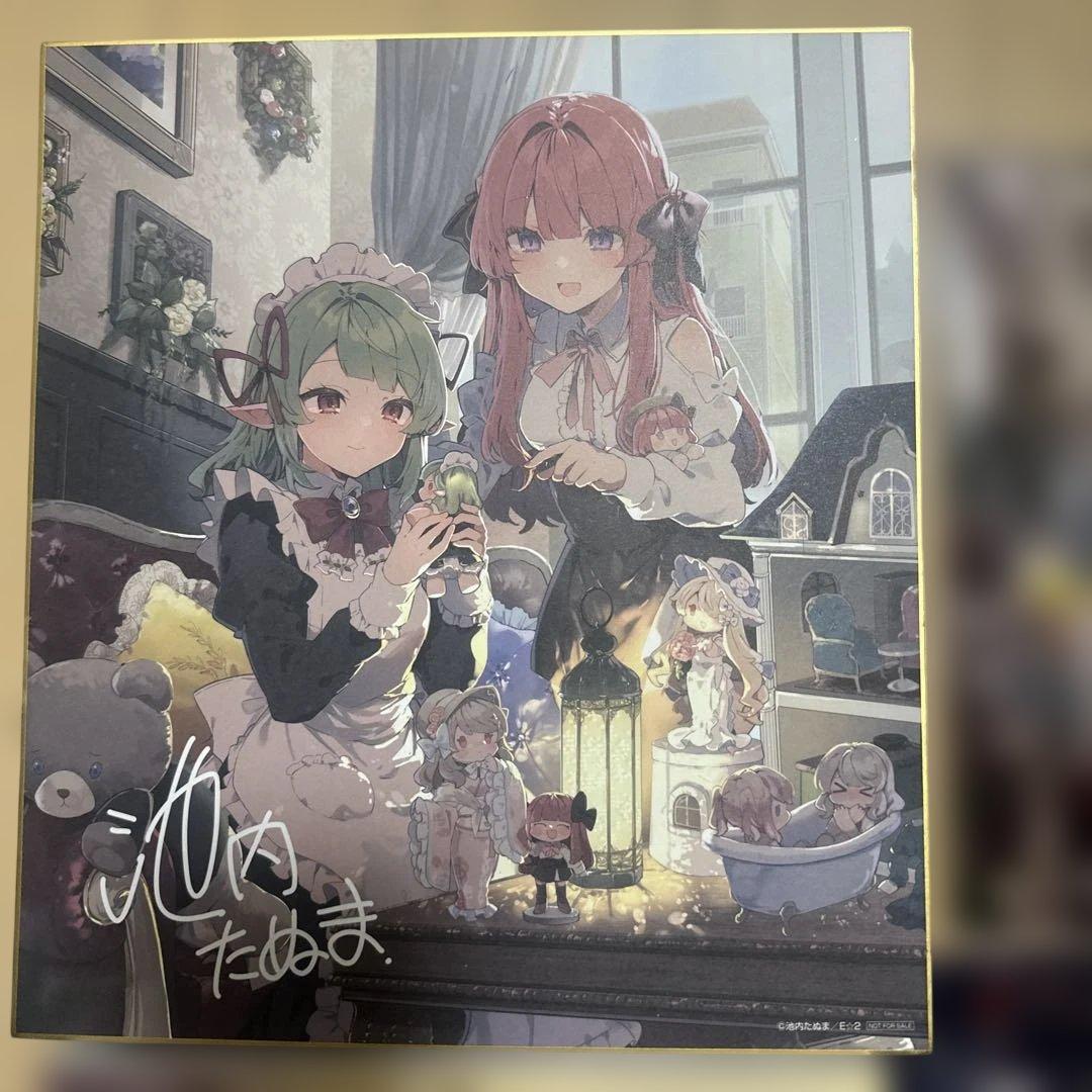 池内たぬま 直筆サイン入り画集 色紙 アクリルプレート クリアファイル