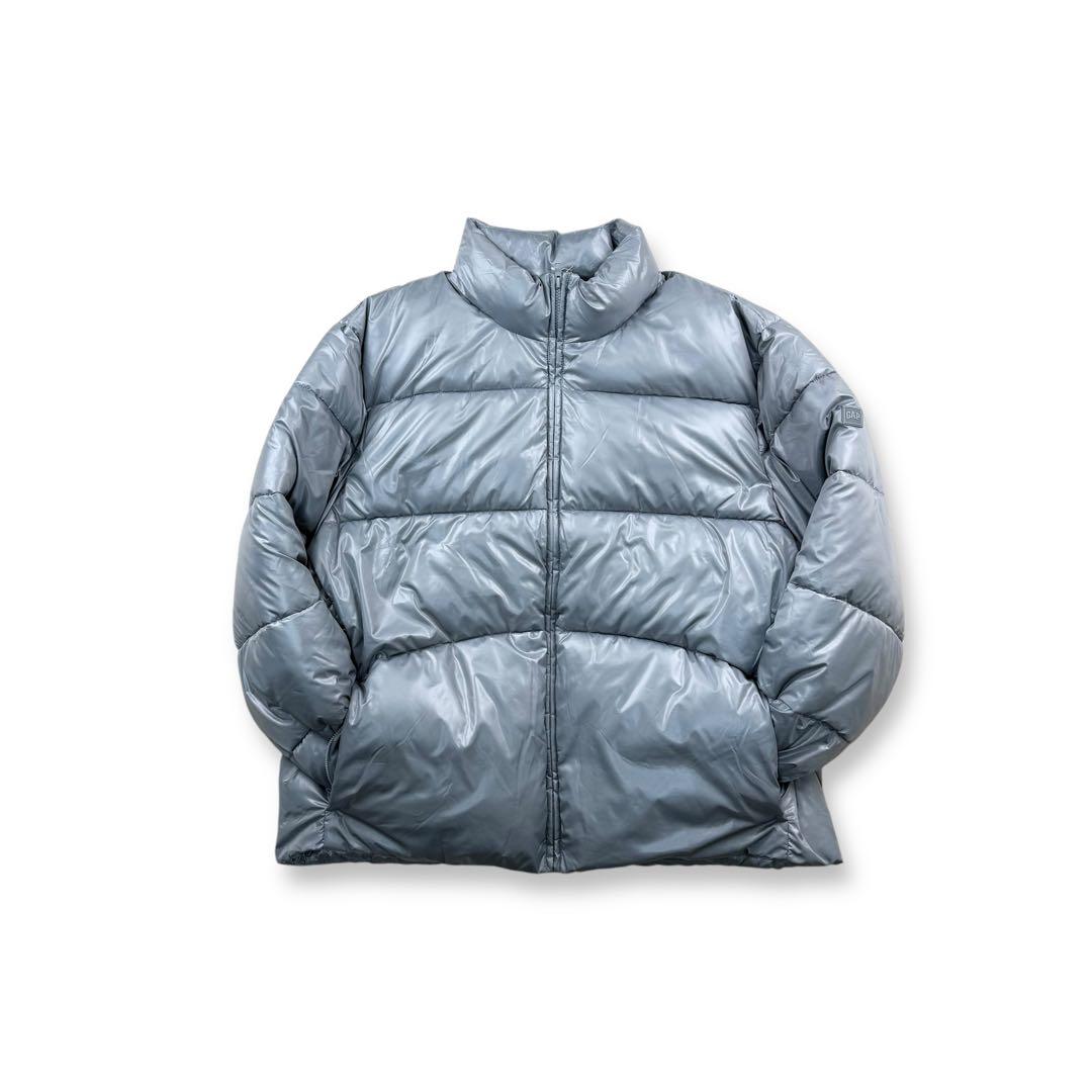 GAP ギャップ パファージャケット プリマロフト 中綿 ダウン シルバー
