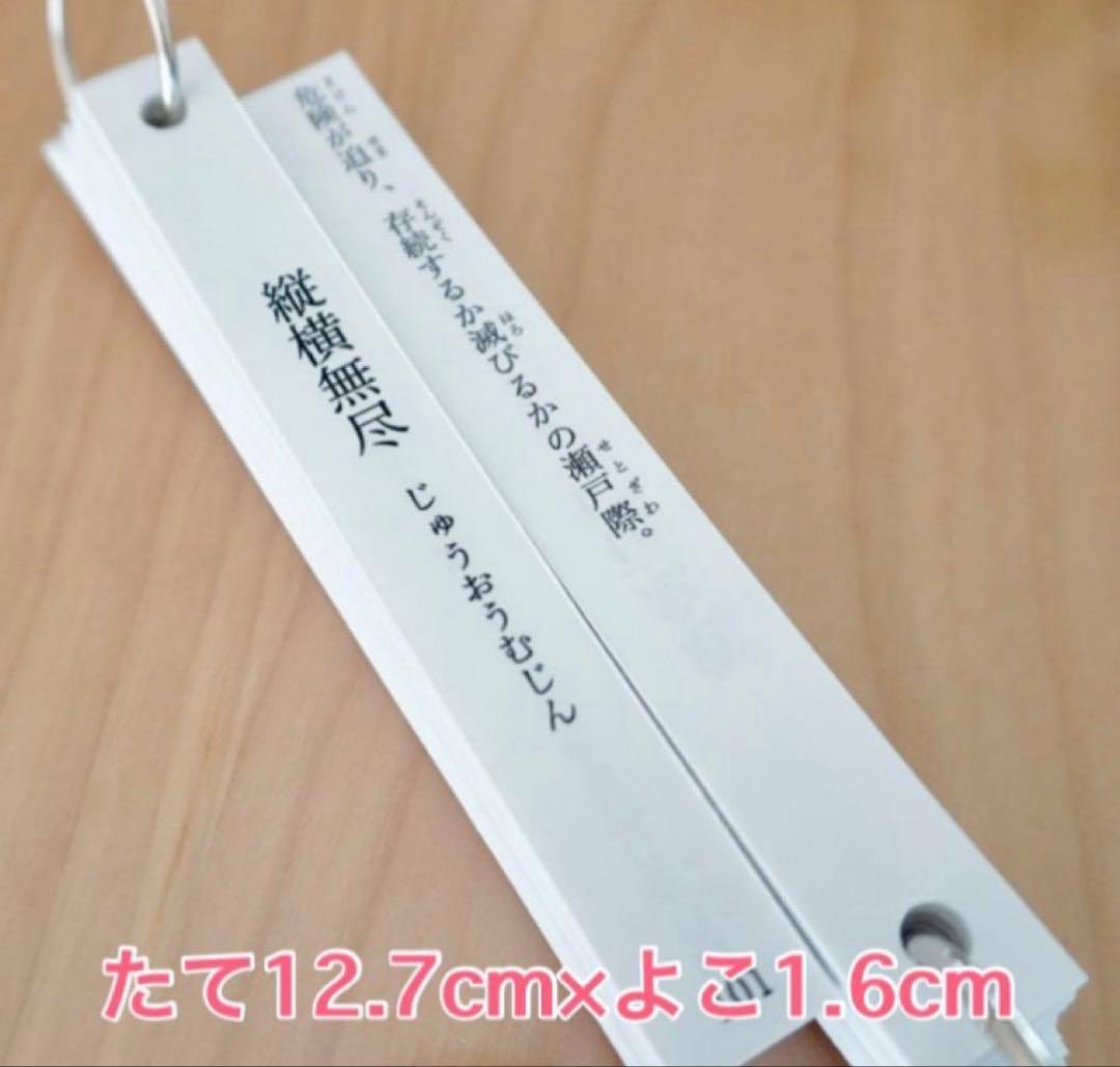 灘中 最難関対策】暗記カード ①四字熟語 ②ことわざ ③慣用句 - メルカリ