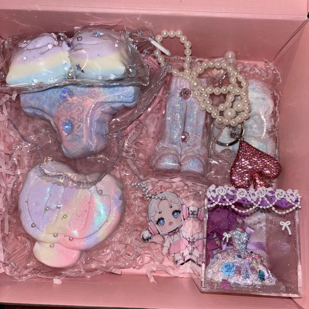 スクイーズ まとめ売り ピンク バッグ 花束 ドレス リボン