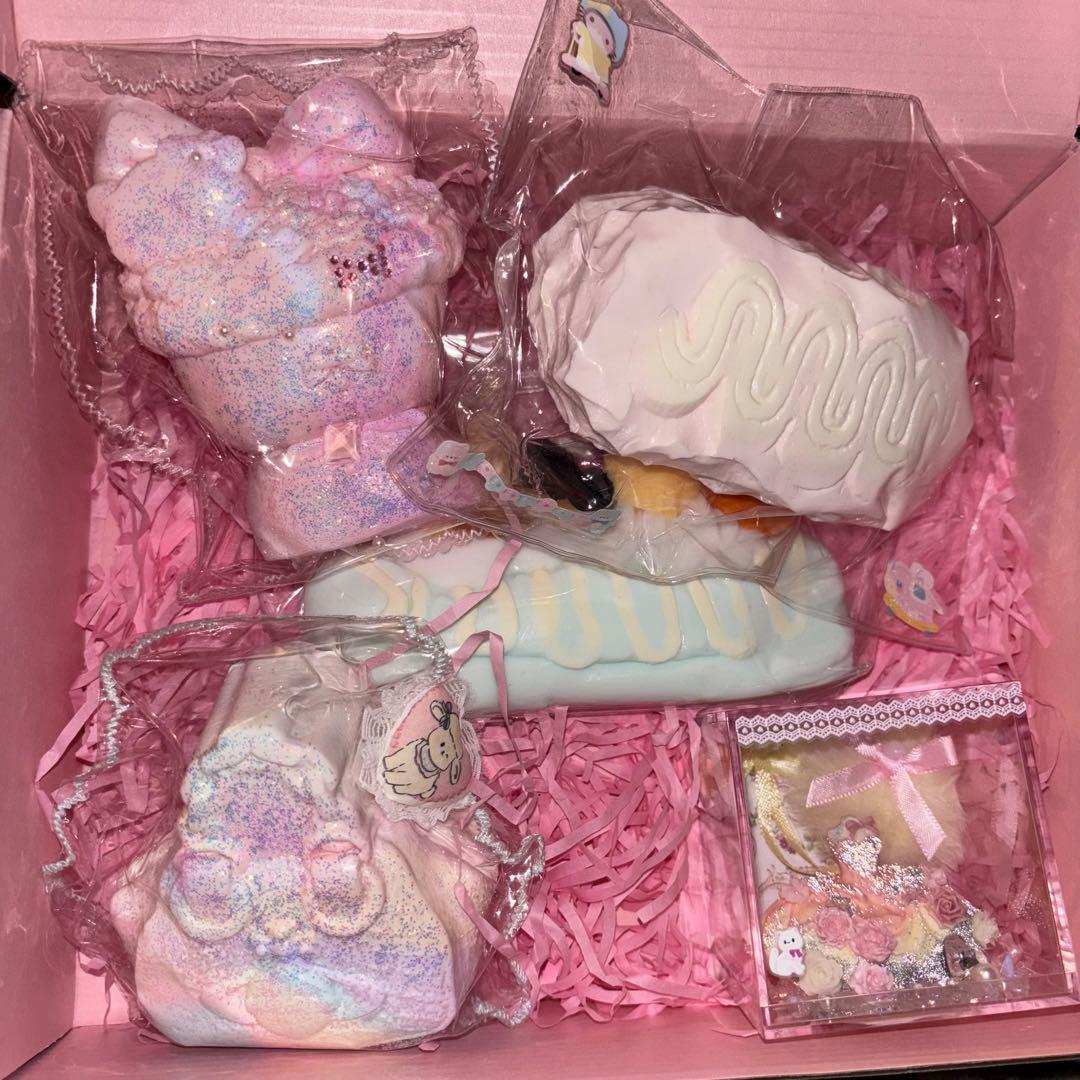 スクイーズ まとめ売り ピンク バッグ 花束 ドレス リボン