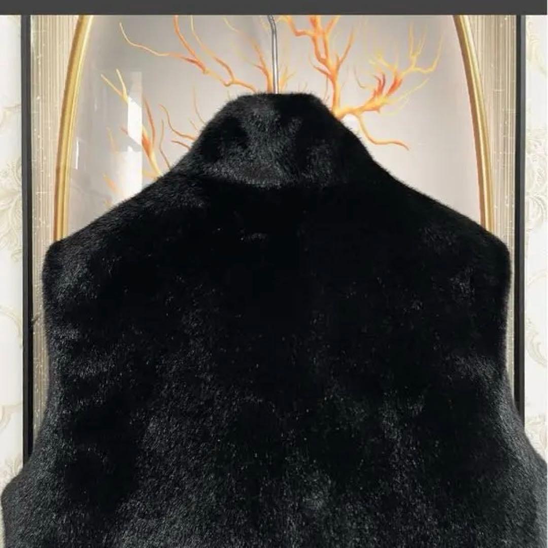 定価8万◇UABONI ミンク80%、カシミア20% 毛皮ベスト L/48サイズ