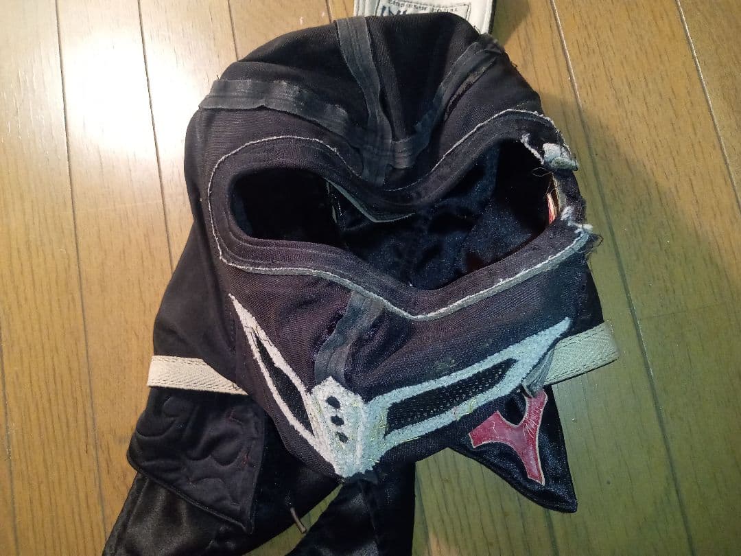中島半蔵 本人使用済み試合用破れマスク プロレスマスク