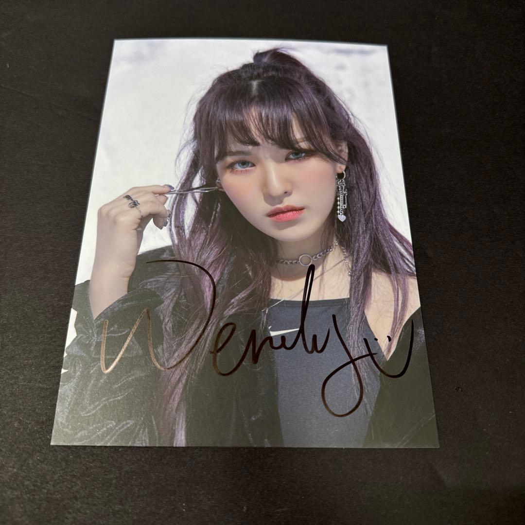 redvelvet イェリ サイン直筆シール写真公式グッズ