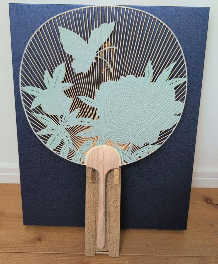 京うちわ 阿似波 特型両透うちわ【ヴァンクリーフ&アーペル】特別誂え