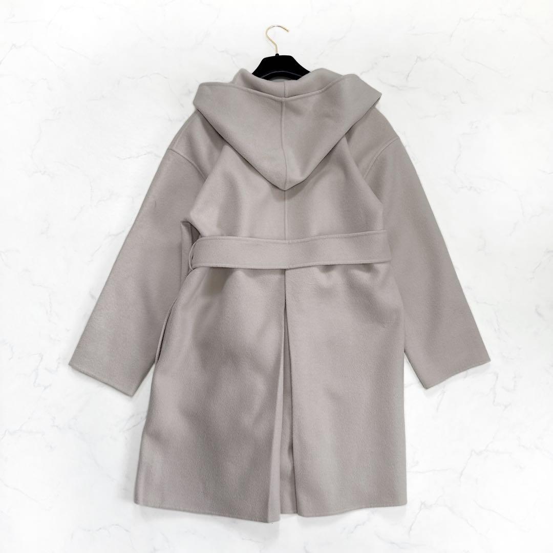 allureville アルアバイル カシミヤ混 リバーフーディーコート - メルカリ