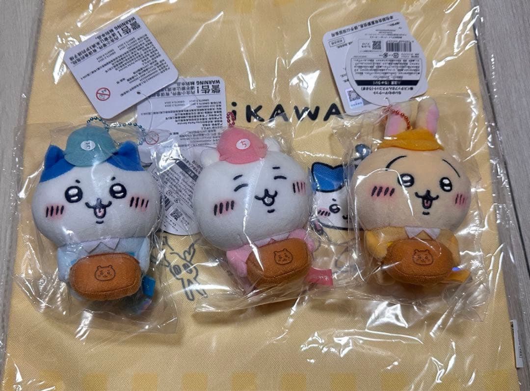 ちいかわ 働くスタッフさんマスコット ちいかわマーケット 働くスタッフさんマスコット3種セット（セット購入