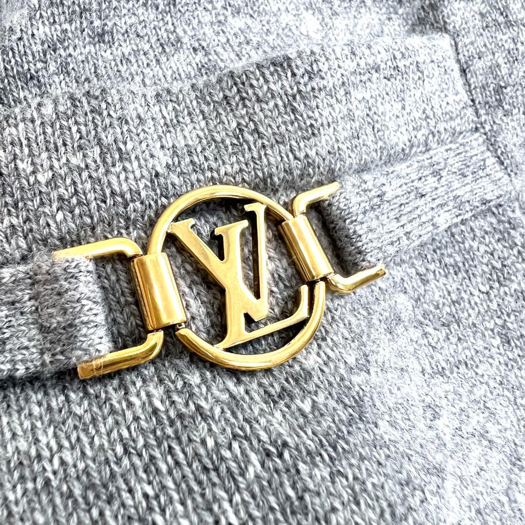 未使用☆LOUIS VUITTON☆カシミヤ☆ロゴ☆コート☆カーディガンの通販