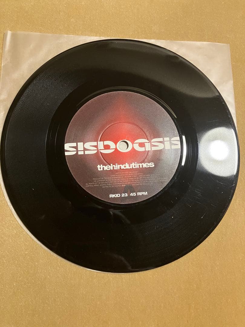 7インチ OASIS Hindu Times アナログ レコード - メルカリ