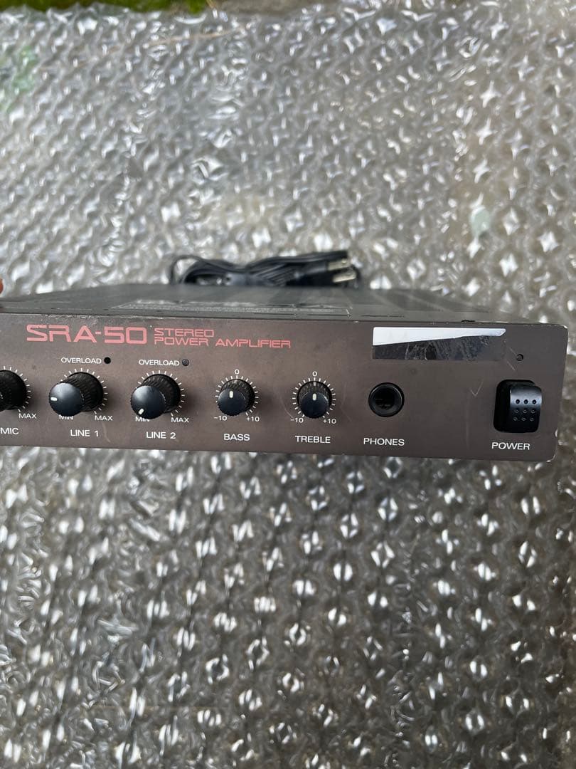 Roland SRA-50 ローランド ミキシングステレオアンプ ジャンク - メルカリ