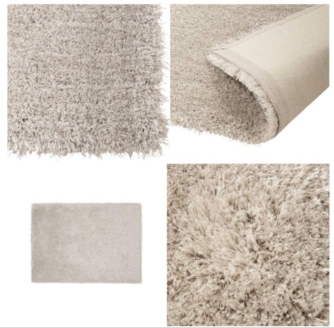 美品】Francfranc カステ ラグ L シルバー - メルカリ