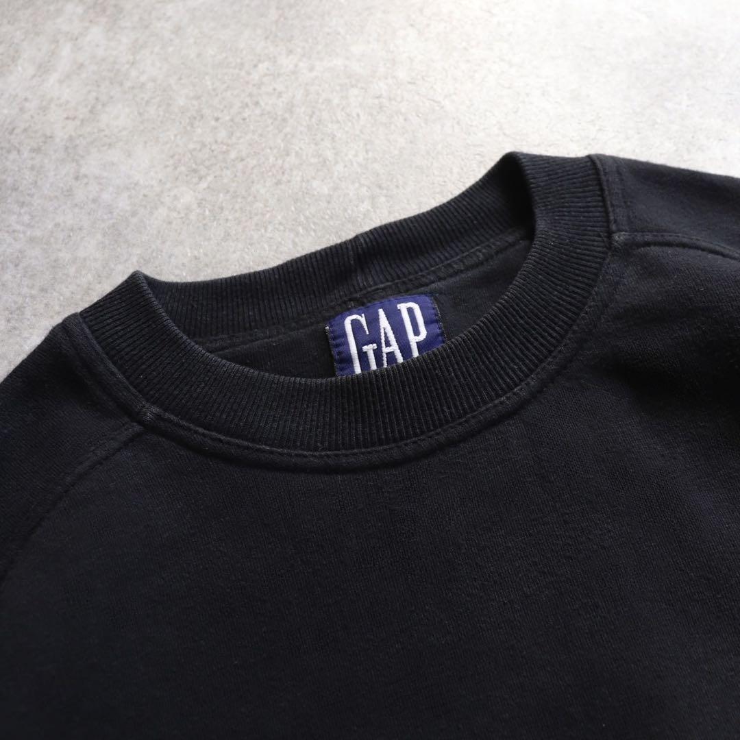 90s USA製 ブラック 無地 黒 OLD GAP スウェット - メルカリ