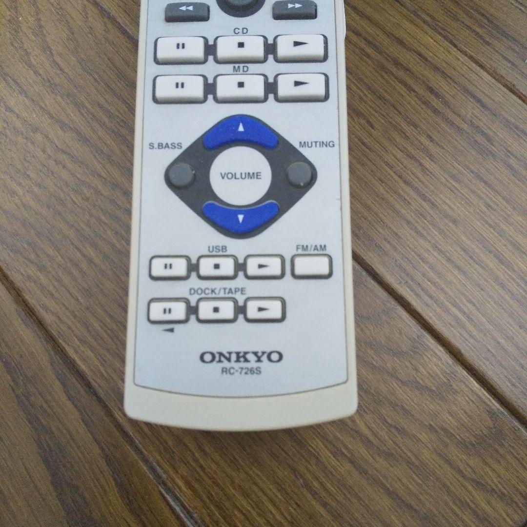 送料込み オンキョーMD/CDコンポFR-N7SX専用リモコンRC-726S - メルカリ