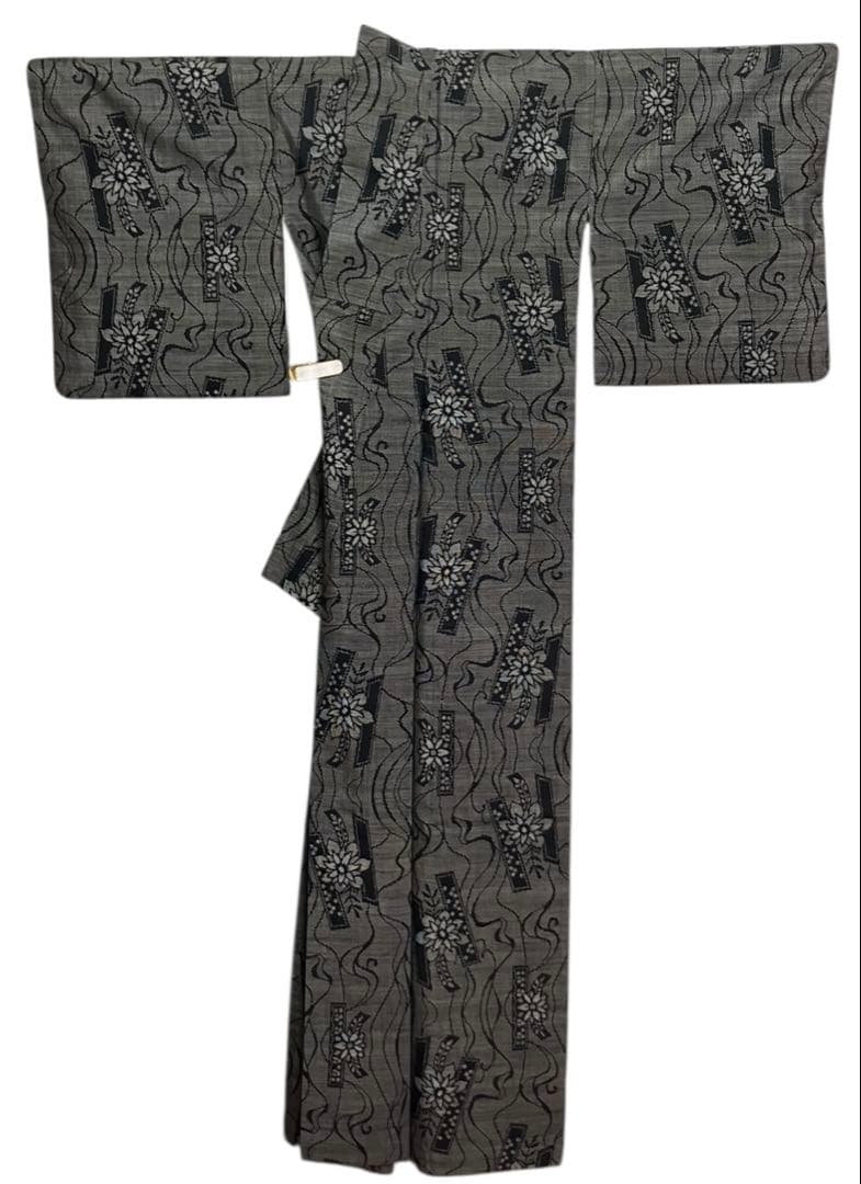 本場奄美大島紬 経緯絣 小紋 正絹 花文 イ6685 - メルカリ