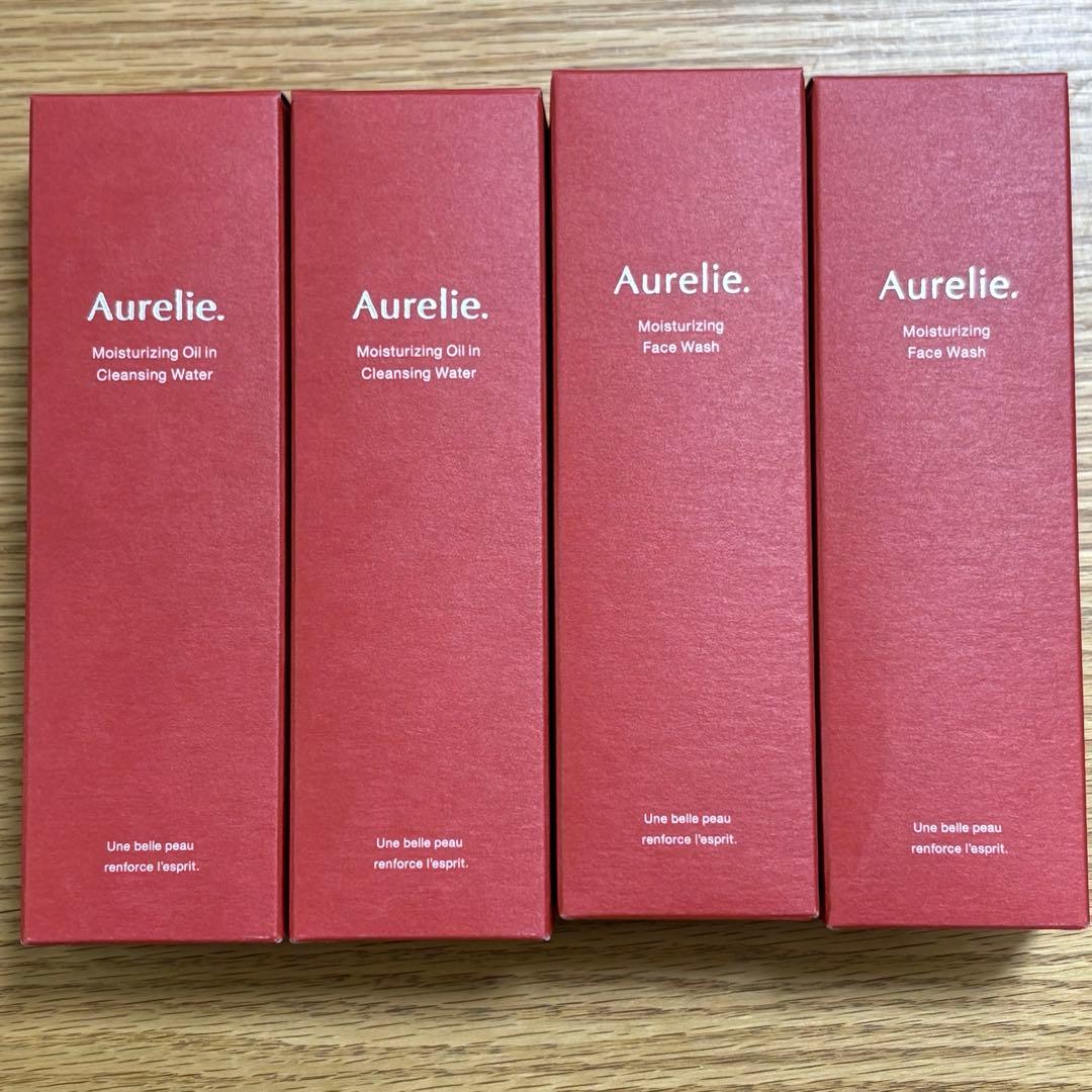 Aurelie. 保湿オイルクレンジング水と洗顔料セット Aurelie 保湿洗顔料 & オイルクレンジングウォーター 2個セット