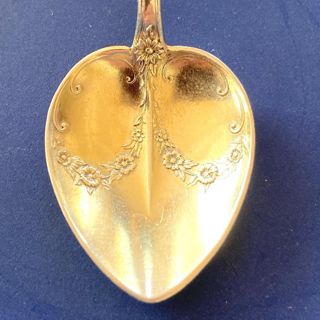 ドミニク&ハフ 純銀 鍍金 アンティーク スプーン