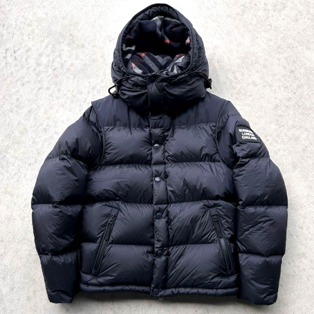BURBERRY バーバリー LOCKWELL 2WAY ダウンジャケット 紺色 - メルカリ